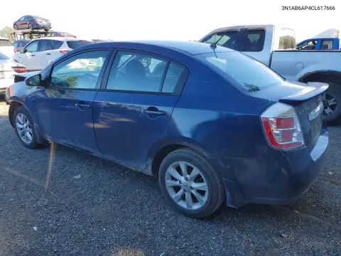 3N1AB6AP4CL617666 — 2012 Nissan Sentra, фото 2 с аукциона Copart, Передняя часть