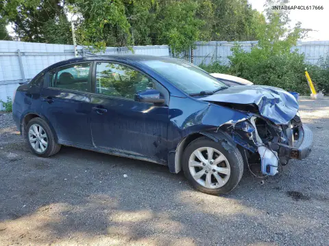 3N1AB6AP4CL617666 — 2012 Nissan Sentra, фото 4 с аукциона Copart, Передняя часть