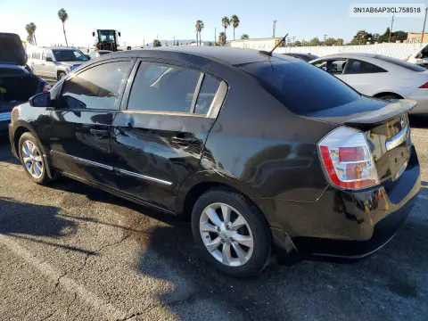 2012 Nissan Sentra 2.0 VIN 3N1AB6AP3CL758518 фото 2