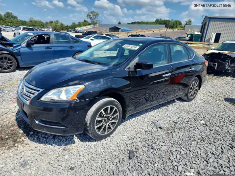 3N1AB7AP3DL715546 — 2013 Nissan Sentra, Пожар, фото до ремонта