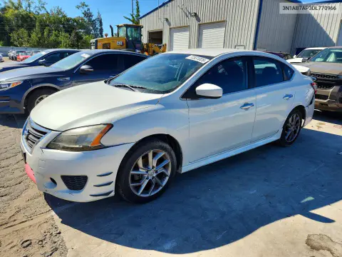 3N1AB7AP3DL770966 — 2013 Nissan Sentra, Задняя часть, фото до ремонта
