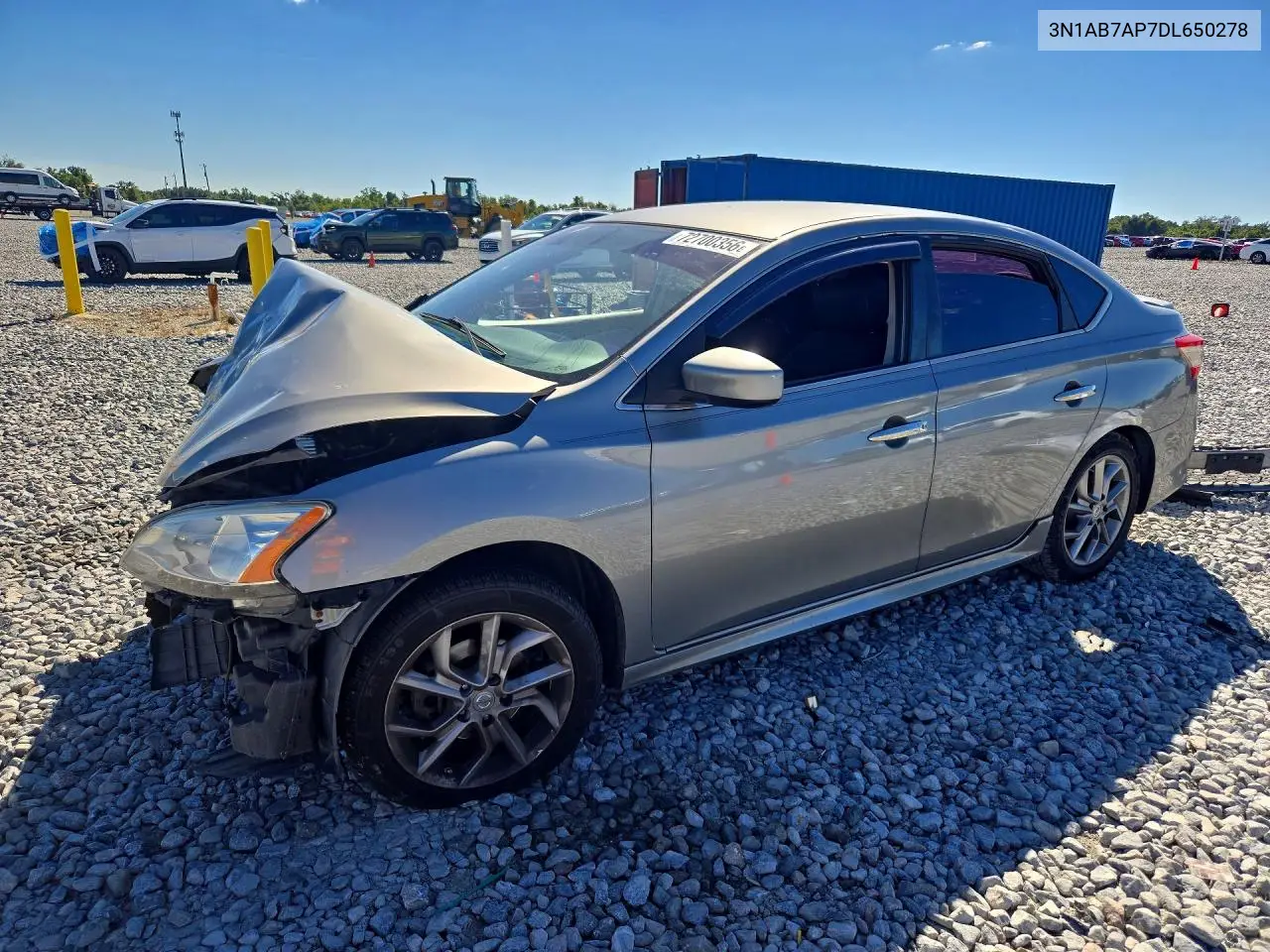 2013 Nissan Sentra S VIN 3N1AB7AP7DL650278 фото 1