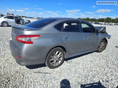 2013 Nissan Sentra S VIN 3N1AB7AP7DL650278 фото 3