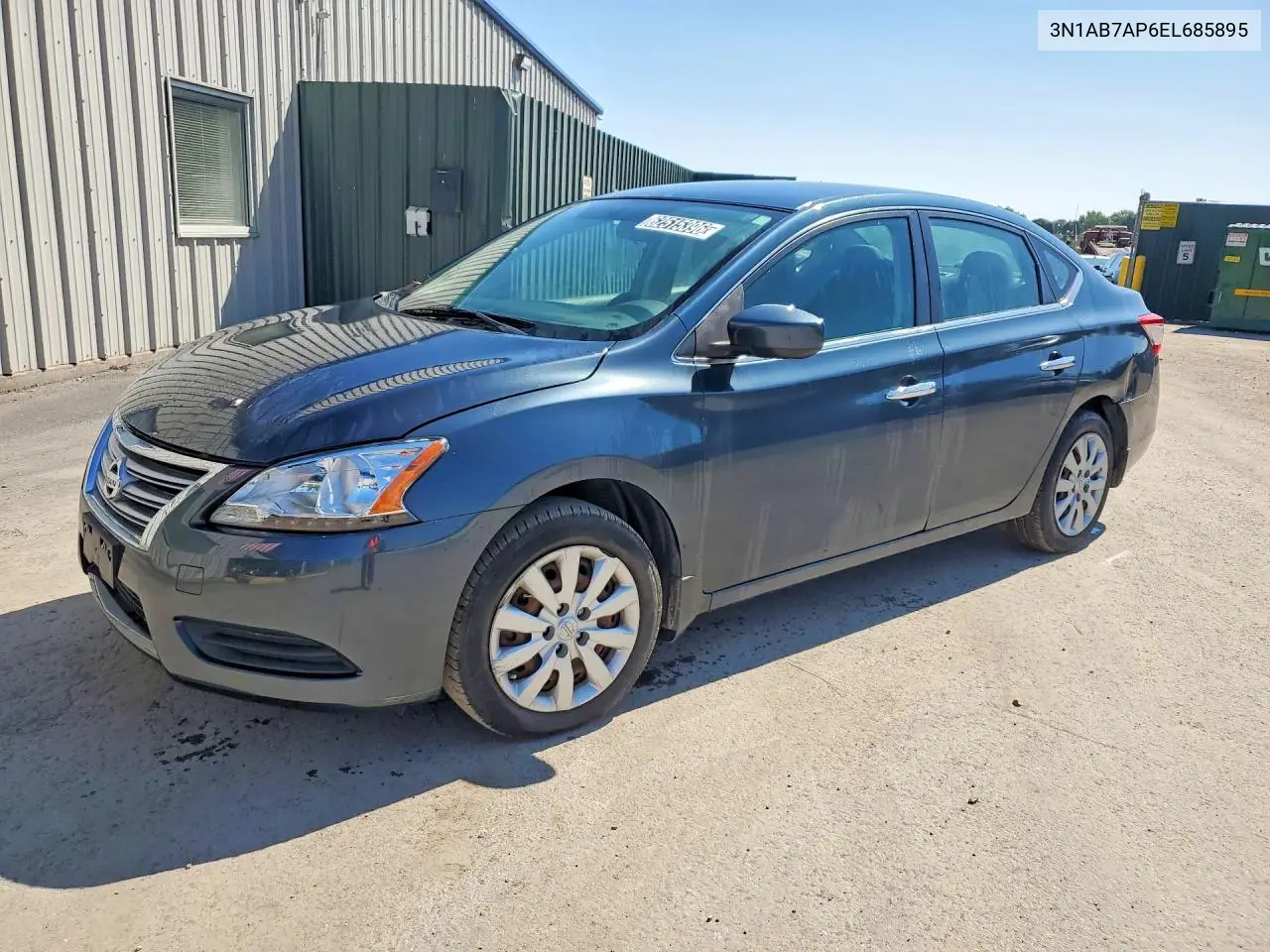 2014 Nissan Sentra S VIN 3N1AB7AP6EL685895 фото 1