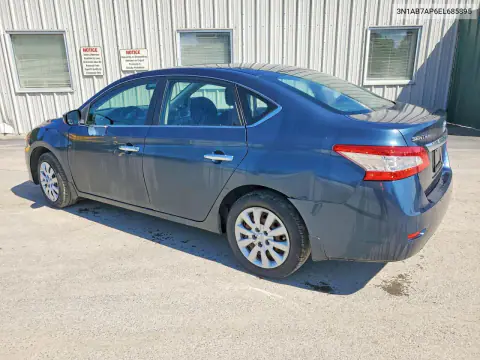 2014 Nissan Sentra S VIN 3N1AB7AP6EL685895 фото 2