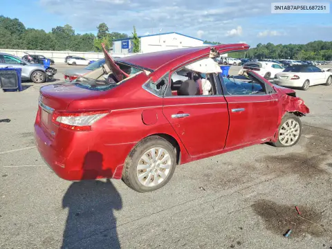 2014 Nissan Sentra S VIN 3N1AB7AP5EL687251 фото 3