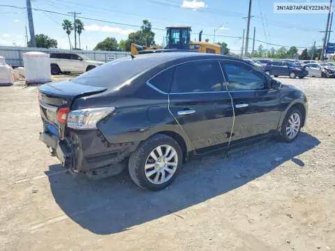 2014 Nissan Sentra Sv VIN 3N1AB7AP4EY223676 фото 3