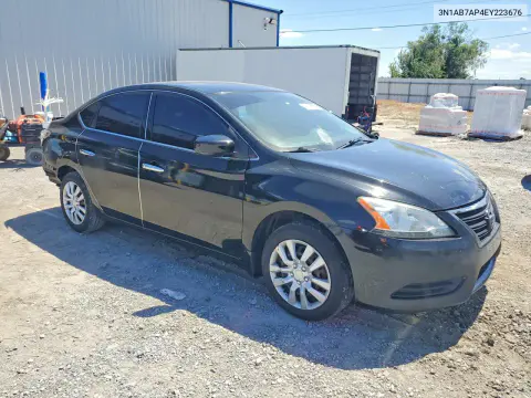 2014 Nissan Sentra Sv VIN 3N1AB7AP4EY223676 фото 4