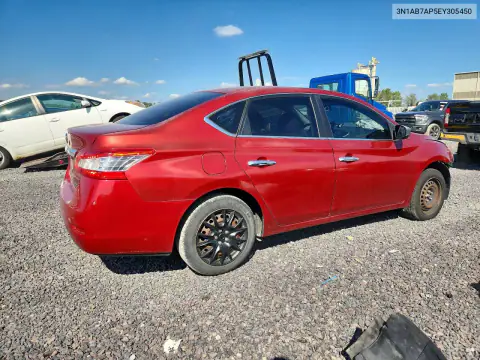 3N1AB7AP5EY305450 — 2014 Nissan Sentra, фото 3 с аукциона Copart, Передняя часть