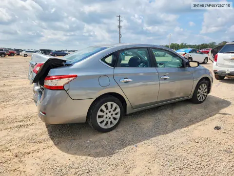 2014 Nissan Sentra S VIN 3N1AB7AP6EY262110 фото 3