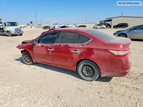 3N1AB7AP8EL629621 — 2014 Nissan Sentra, фото 2 с аукциона Copart 21.10.2026, Передняя часть