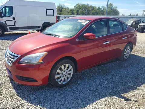 3N1AB7AP7EL676218 — 2014 Nissan Sentra, Передняя часть (Front End), фото до ремонта