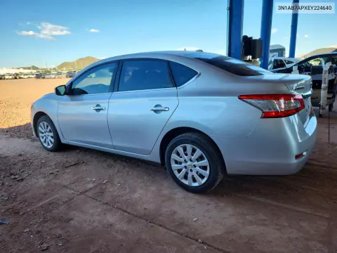 2014 Nissan Sentra Sv VIN 3N1AB7APXEY224640 фото 2