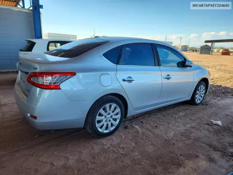 2014 Nissan Sentra Sv VIN 3N1AB7APXEY224640 фото 3