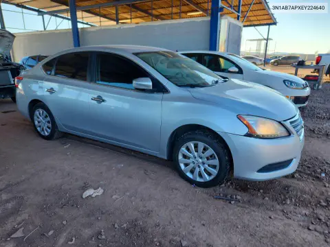 2014 Nissan Sentra Sv VIN 3N1AB7APXEY224640 фото 4