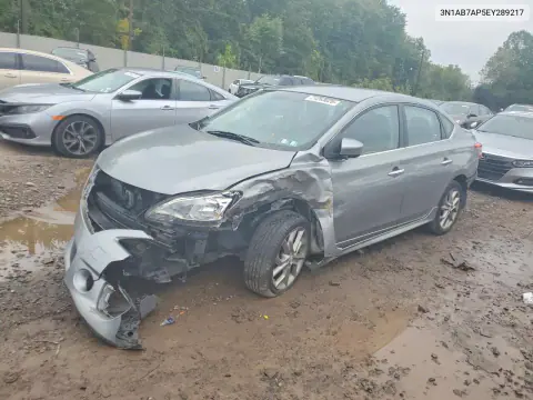 2014 Nissan Sentra Sr VIN 3N1AB7AP5EY289217 фото 1