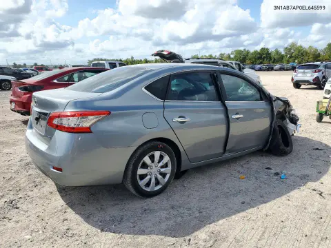2014 Nissan Sentra S VIN 3N1AB7AP0EL645599 фото 3