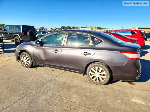 2014 Nissan Sentra S VIN 3N1AB7AP6EL643548 фото 2