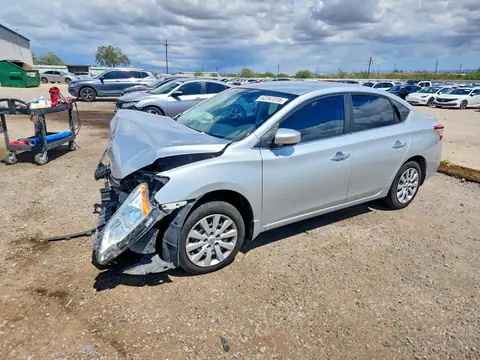 3N1AB7AP0FY336607 — 2015 Nissan Sentra, Передняя часть (Front End), фото до ремонта