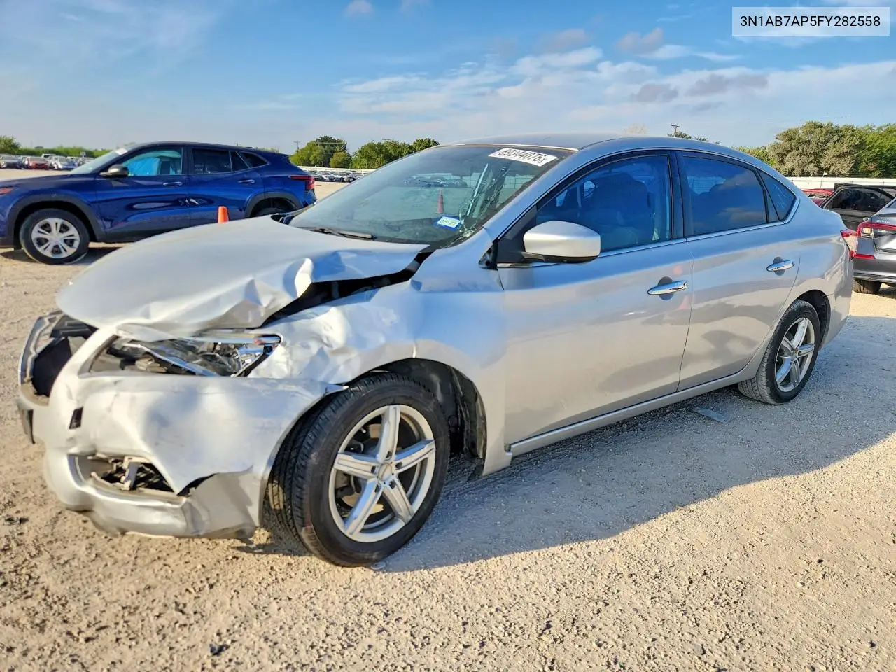 2015 Nissan Sentra S VIN 3N1AB7AP5FY282558 фото 1