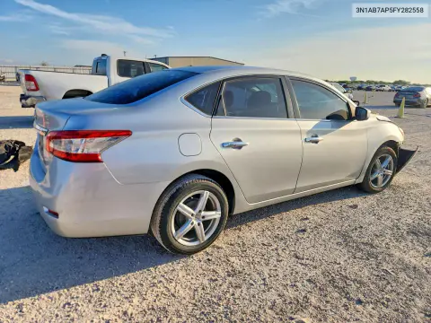 2015 Nissan Sentra S VIN 3N1AB7AP5FY282558 фото 3