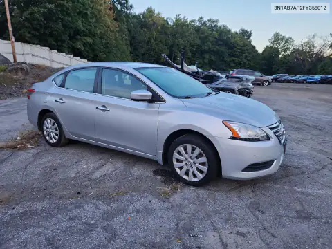 3N1AB7AP2FY358012 — 2015 Nissan Sentra, фото 4 с аукциона Copart 22.10.2026, Подтопление