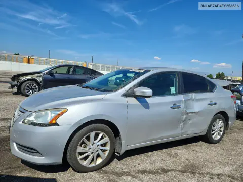 3N1AB7AP4FY253536 — 2015 Nissan Sentra, Сторона, фото до ремонта