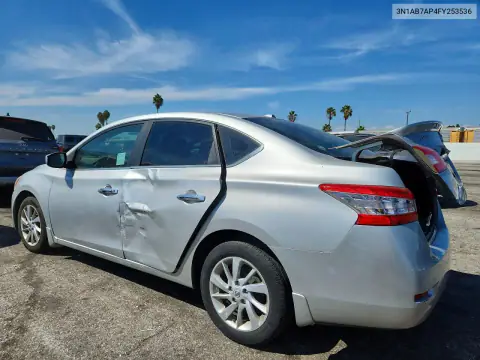 2015 Nissan Sentra Sv VIN 3N1AB7AP4FY253536 фото 2