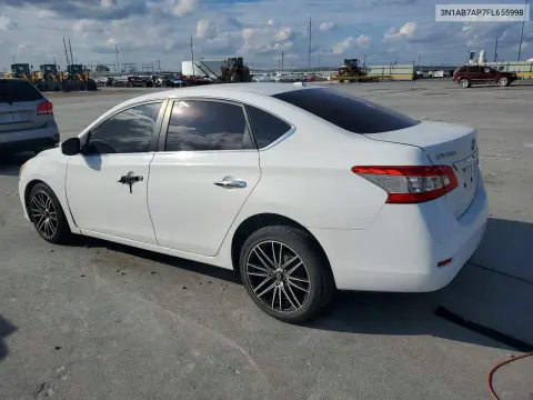 2015 Nissan Sentra Sv VIN 3N1AB7AP7FL655998 фото 2