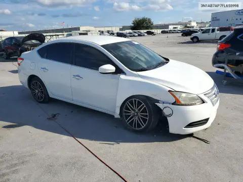 2015 Nissan Sentra Sv VIN 3N1AB7AP7FL655998 фото 4
