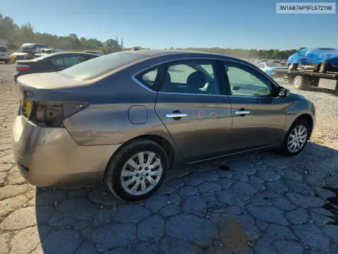 3N1AB7AP5FL672198 — 2015 Nissan Sentra, фото 3 с аукциона Copart, Задняя часть