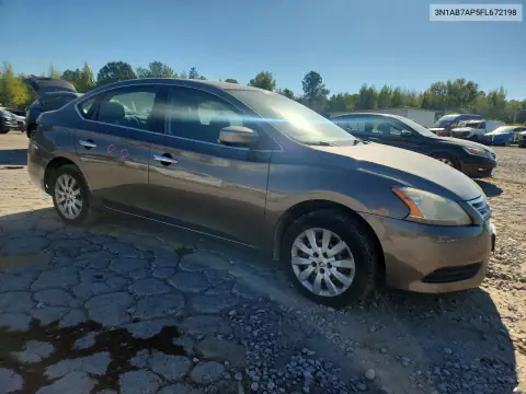 3N1AB7AP5FL672198 — 2015 Nissan Sentra, фото 4 с аукциона Copart, Задняя часть
