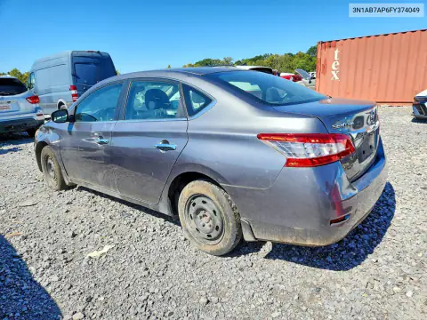3N1AB7AP6FY374049 — 2015 Nissan Sentra, фото 2 с аукциона Copart 20.10.2026, Передняя часть