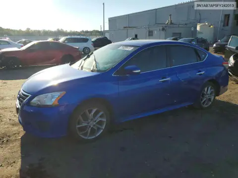 2015 Nissan Sentra Sr VIN 3N1AB7AP5FY242013 фото 1
