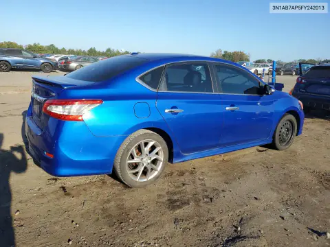 2015 Nissan Sentra Sr VIN 3N1AB7AP5FY242013 фото 3