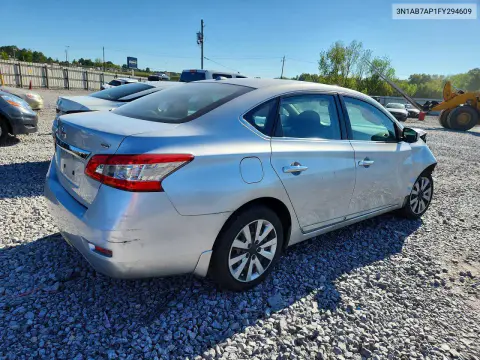 2015 Nissan Sentra Sv VIN 3N1AB7AP1FY294609 фото 3