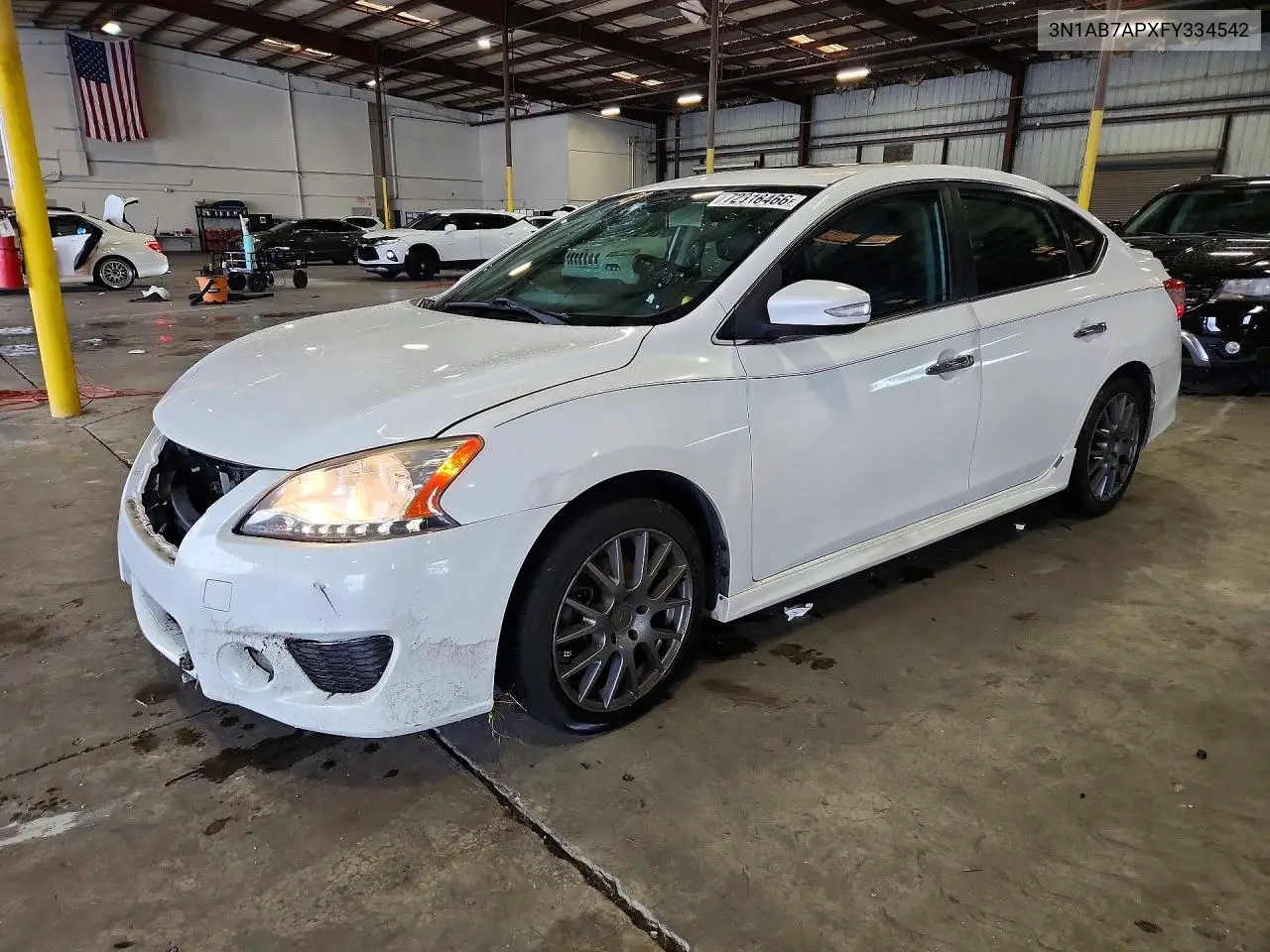 2015 Nissan Sentra Sr VIN 3N1AB7APXFY334542 фото 1
