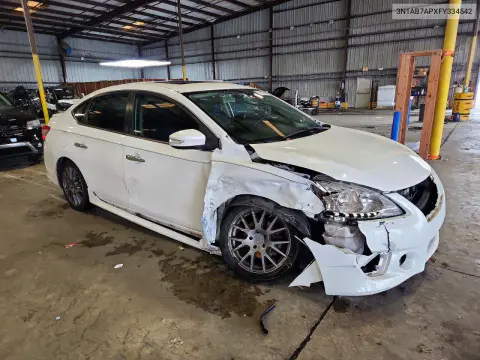 2015 Nissan Sentra Sr VIN 3N1AB7APXFY334542 фото 4