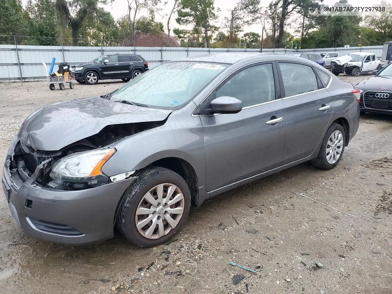 2015 Nissan Sentra Sv VIN 3N1AB7AP2FY297938 фото 1