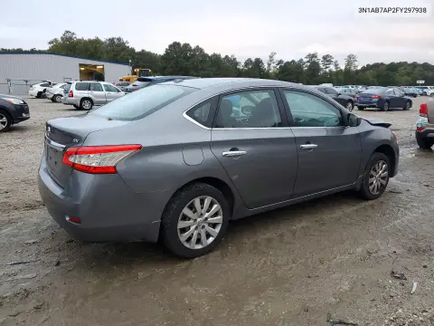 2015 Nissan Sentra Sv VIN 3N1AB7AP2FY297938 фото 3