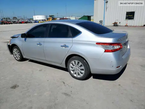 2015 Nissan Sentra S VIN 3N1AB7AP3FY284258 фото 2