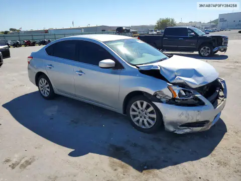 2015 Nissan Sentra S VIN 3N1AB7AP3FY284258 фото 4