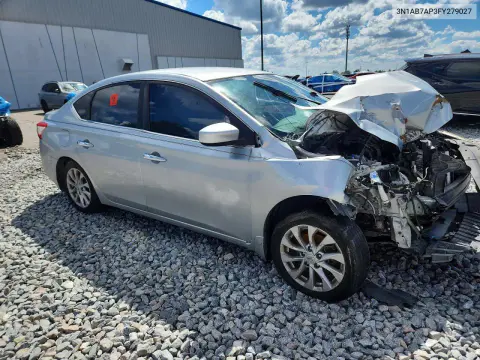 2015 Nissan Sentra S VIN 3N1AB7AP3FY279027 фото 4