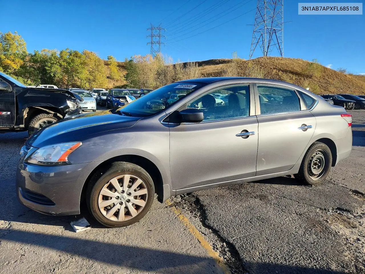 2015 Nissan Sentra Sv VIN 3N1AB7APXFL685108 фото 1