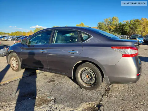 2015 Nissan Sentra Sv VIN 3N1AB7APXFL685108 фото 2