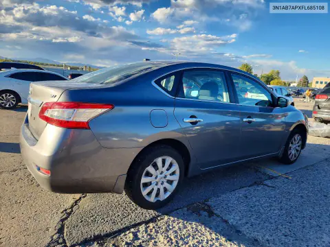 2015 Nissan Sentra Sv VIN 3N1AB7APXFL685108 фото 3