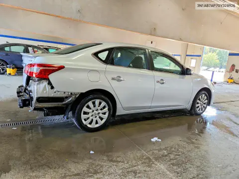 2016 Nissan Sentra Fe+S VIN 3N1AB7AP7GY328926 фото 3