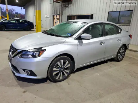 3N1AB7AP2GY338876 — 2016 Nissan Sentra, Задняя часть, фото до ремонта