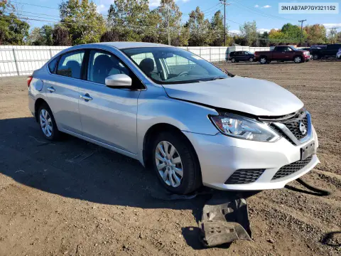 2016 Nissan Sentra Sv VIN 3N1AB7AP7GY321152 фото 4