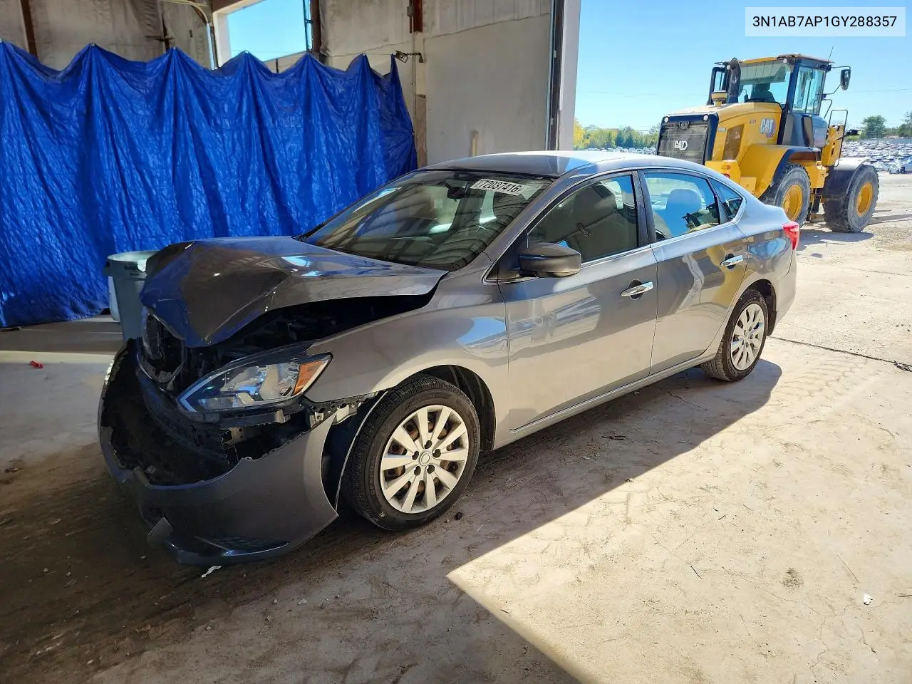 2016 Nissan Sentra S VIN 3N1AB7AP1GY288357 фото 1